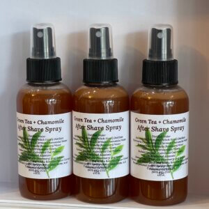 green tea and chamomile after shave spray