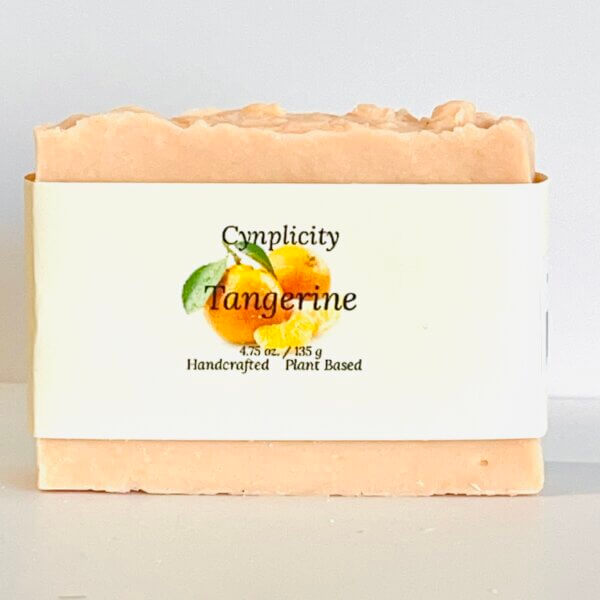 handcrafted tangerine soap