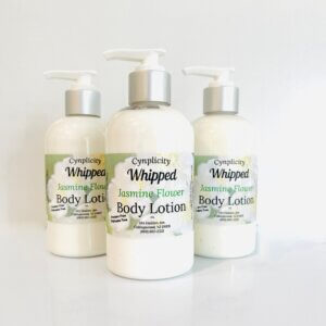 whipped body lotion jasmine flower