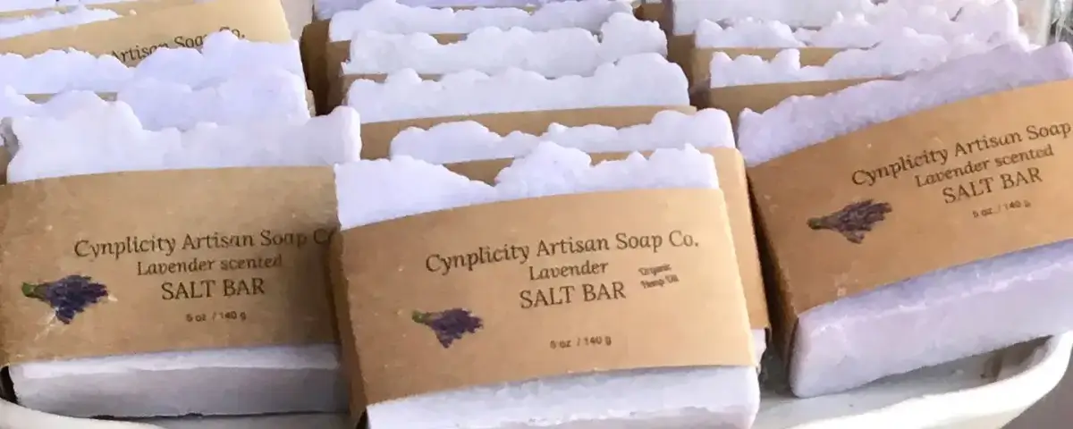 lavender soap salt bar banner