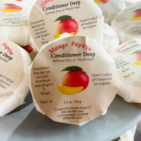 Mango papaya deep hair conditioner bar