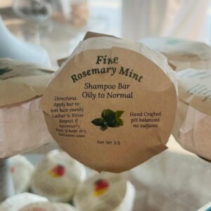 Rosemary mint shampoo bar