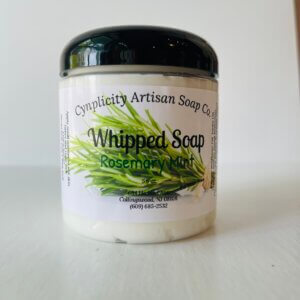 rosemary mint whipped soap