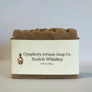 Scotch whiskey handmade soap