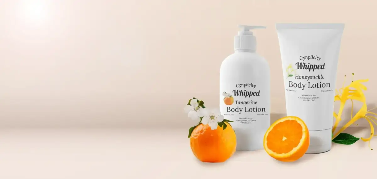 Tangerine honeysuckle whipped body lotion banner